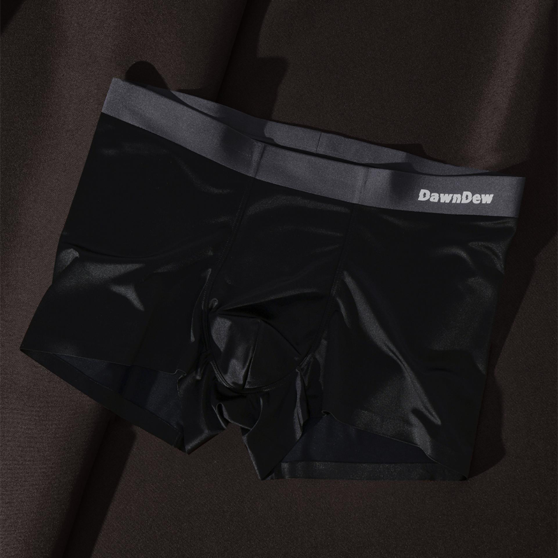 Ice Mulberry Silk Antimicrobial Men's Boxer Briefs