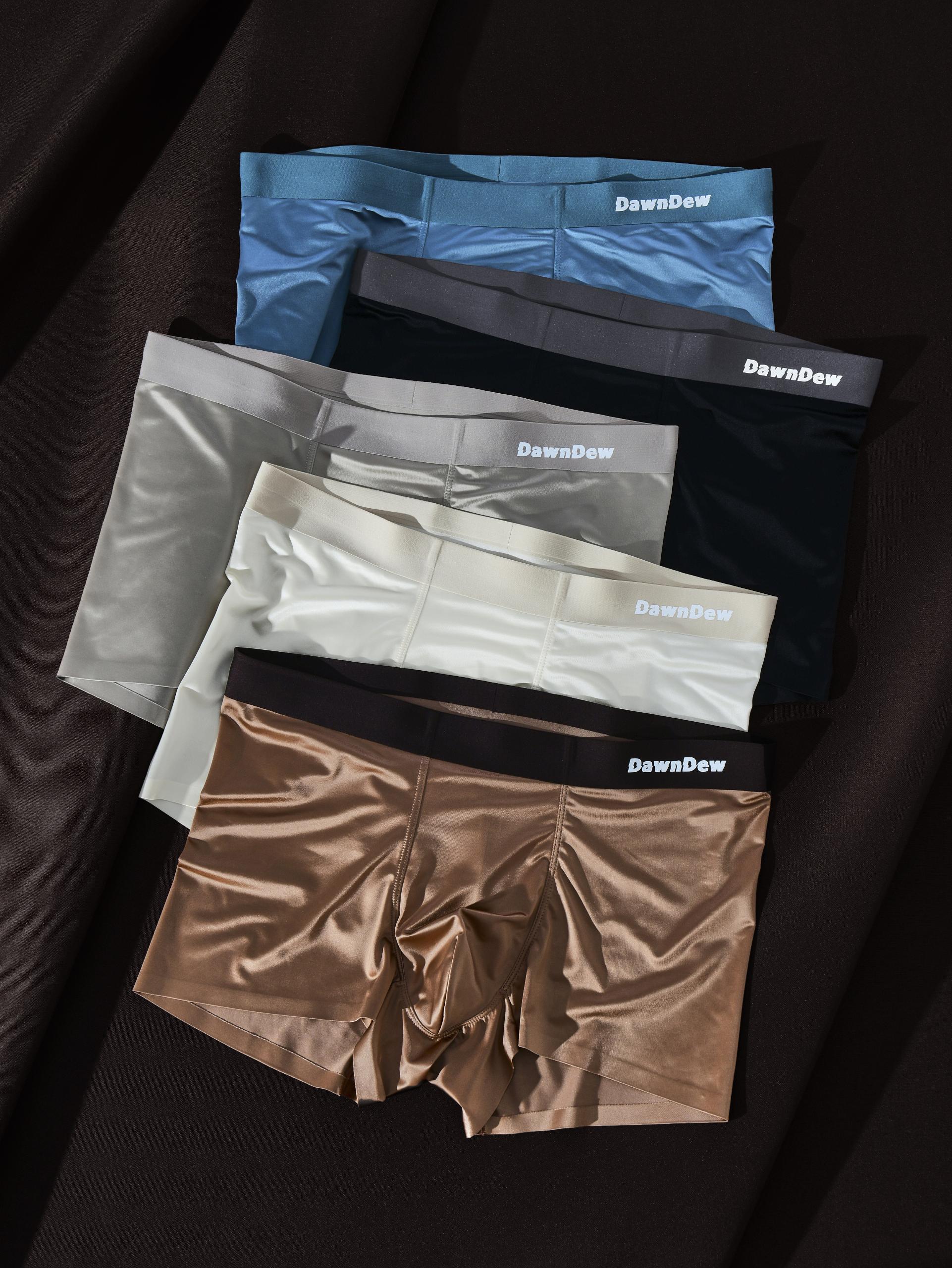 Ice Mulberry Silk Antimicrobial Men's Boxer Briefs