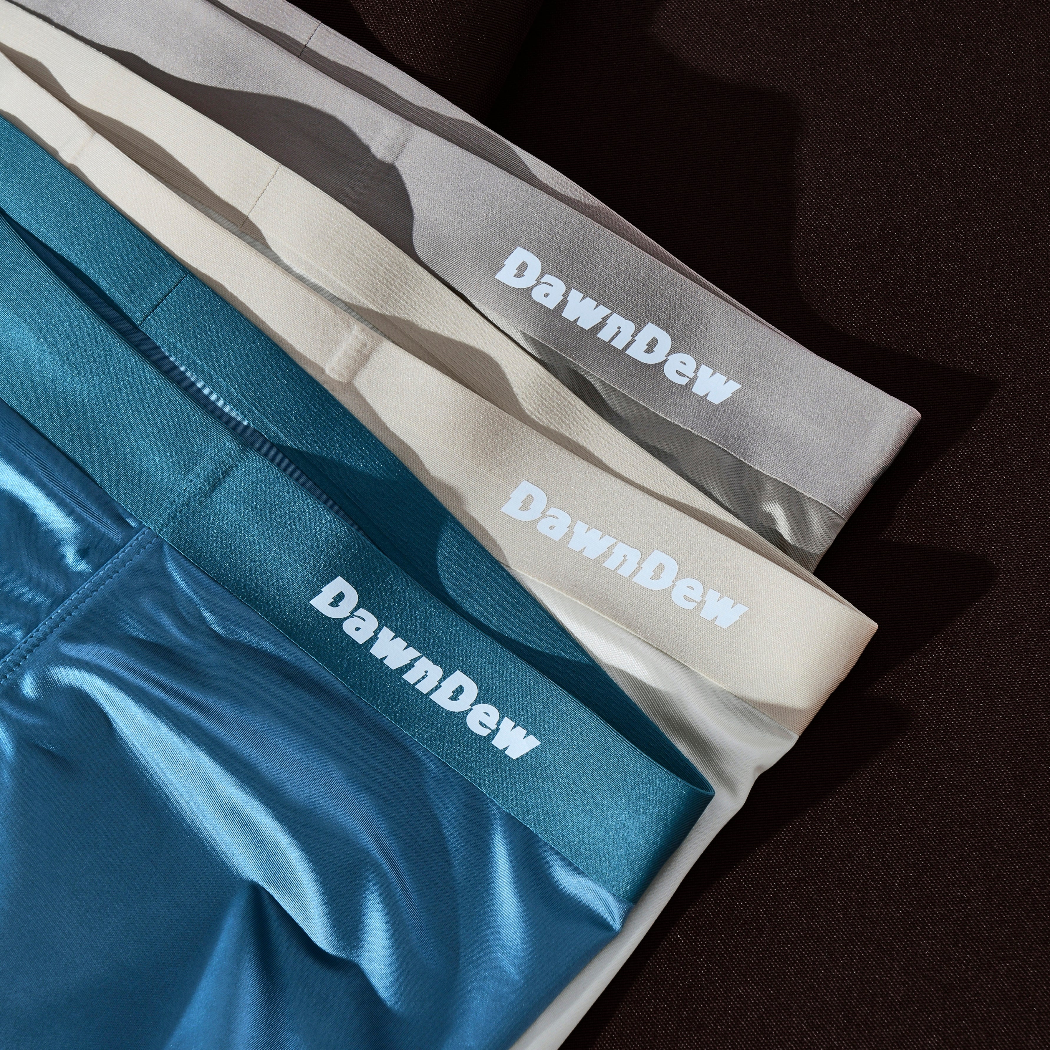 DawnDew Elegant Silk Men's Ice Silk Underwear Mulberry Silk Antimicrobial Men's Boxer Briefs